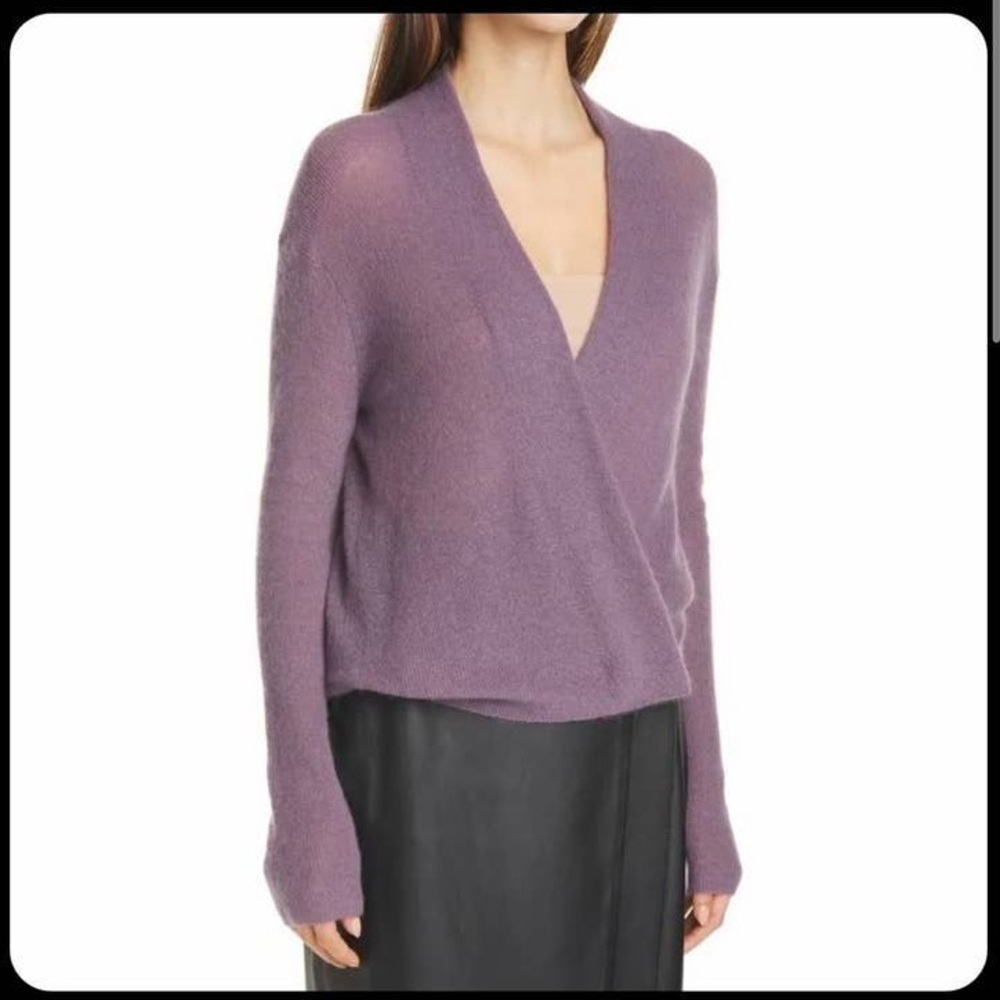 Vince ribbed convertible wrap mohair sweater cardigan Sz M MSRP:$395 worn once